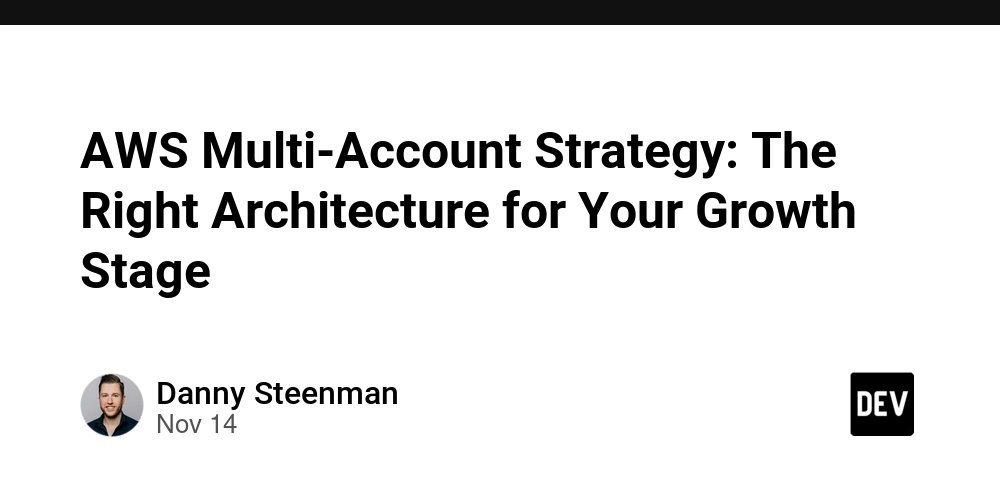 aws_cb_blogs's tweet card. You're running everything in a single AWS account. It worked fine when you started, but now you're...