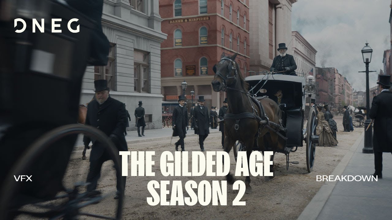 DProgrammeCast's tweet card. The Gilded Age Season 2 | VFX Breakdown | DNEG