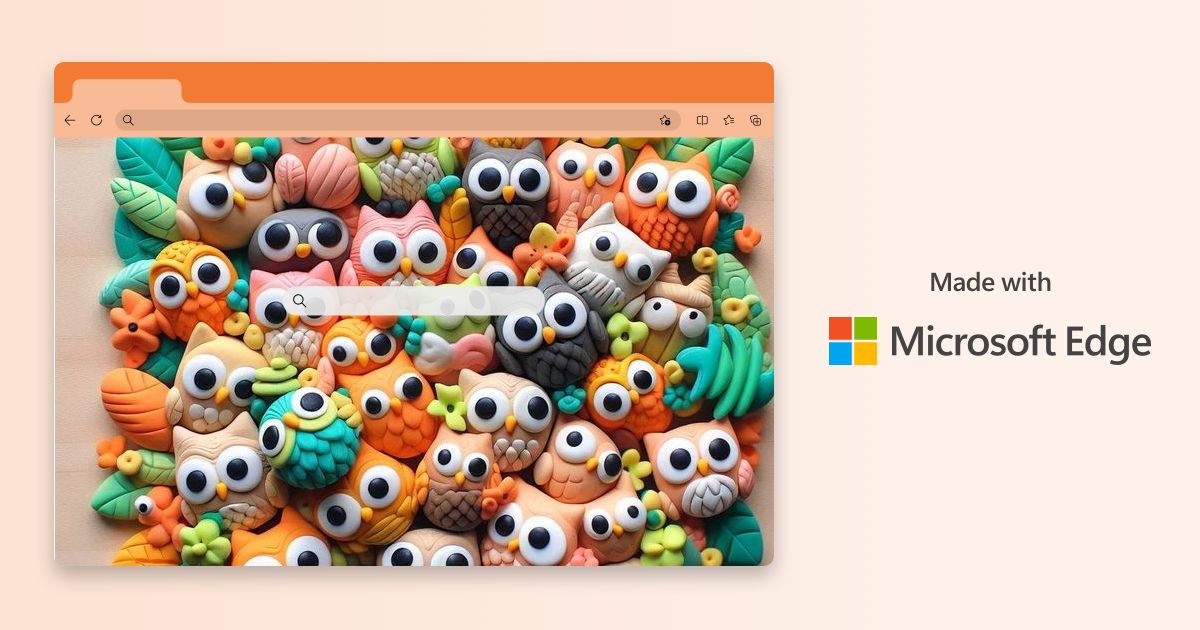 CodingBoson's tweet card. Transform your words into browser themes. Personalize your Microsoft Edge browser with AI-generated themes.