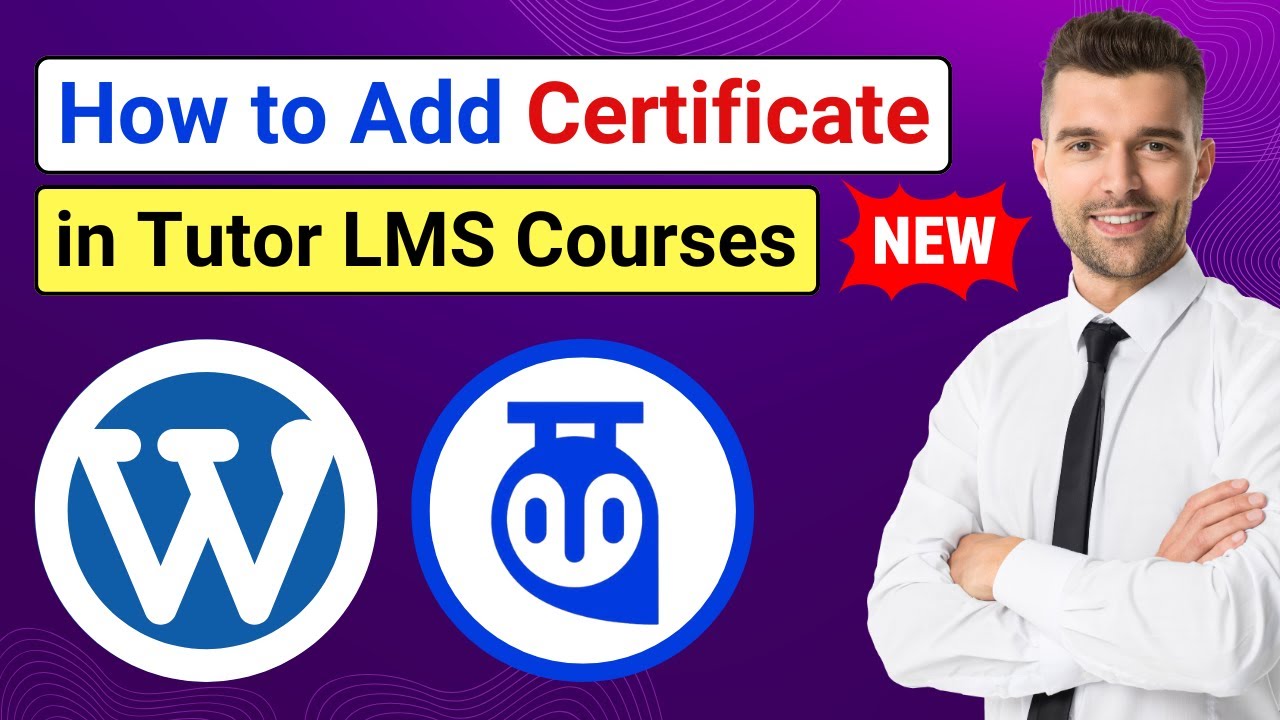 wpgiz's tweet card. How to Create Certificate in Tutor LMS Course (NEW) | Add + Verify...