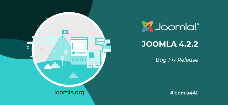 joomla's tweet card. The Joomla Project is pleased to announce the release of Joomla 4.2.2 Bug Fix Release