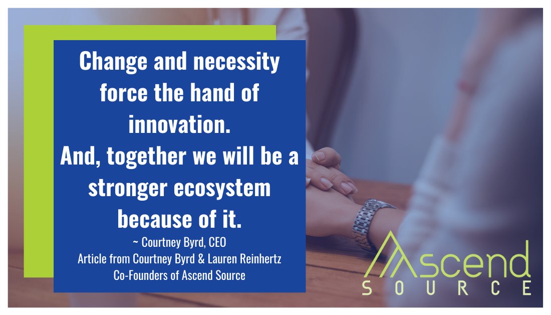 AscendSource's tweet card. At this moment, we all need to adjust according to the daily changes taking place in our world. While this time might seem scary, uncomfortable and even unbelievable, it is our new reality and it is...