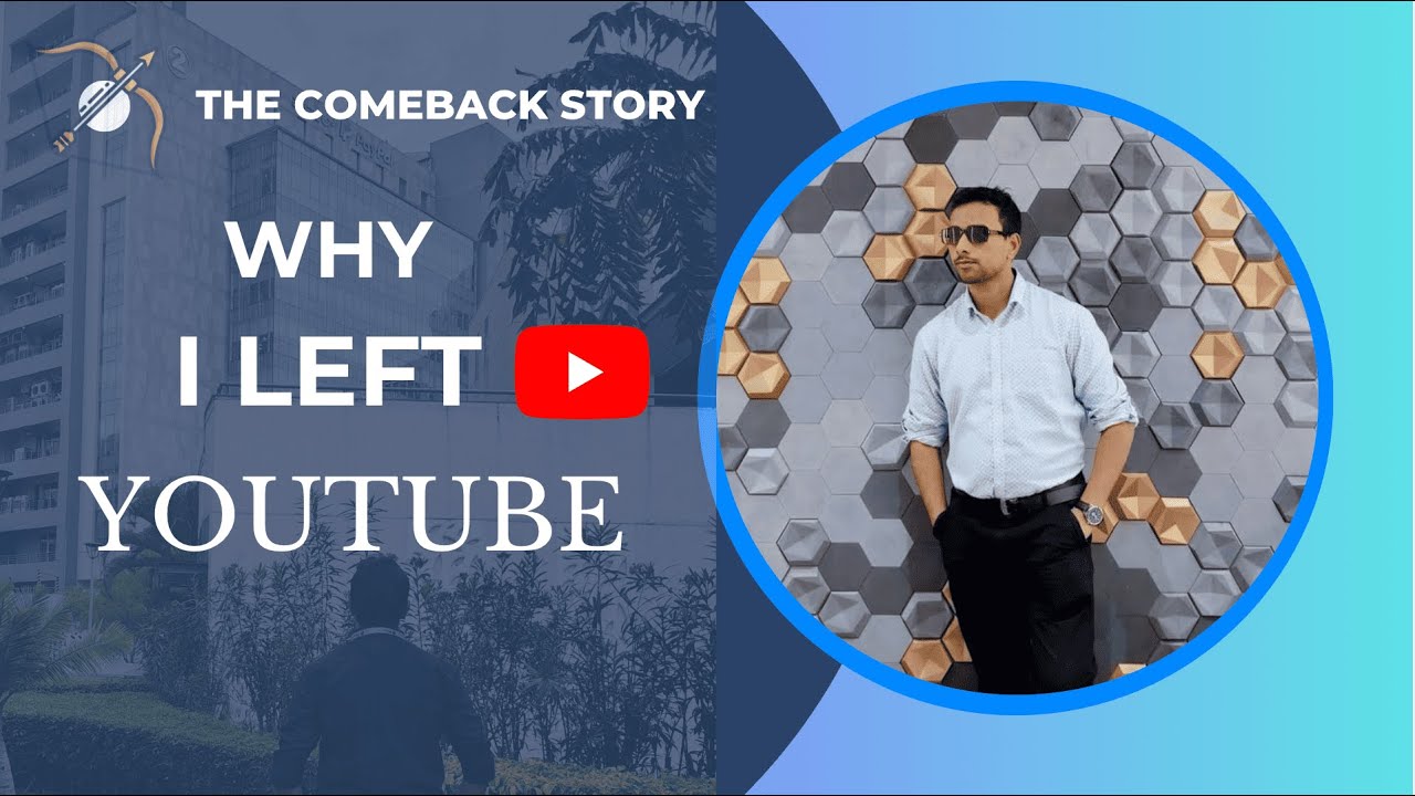 man_ms_17's tweet card. Why I left Youtube ? The Comeback Story