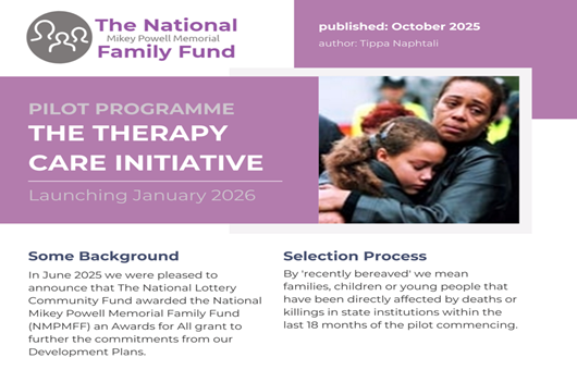 fund_memorial's tweet card. Part of a recent Lottery grant will support the Therapy Care Initiative Pilot, a 1-year programme that will identify up to 10 recently bereaved UK families that require therapeutic support.