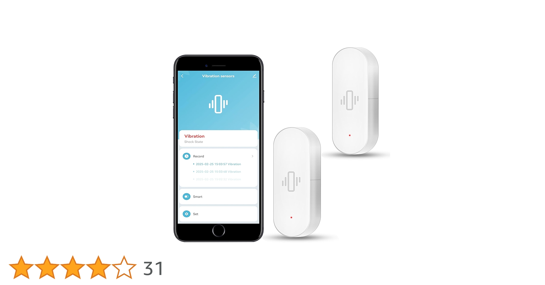 AllDealsInd's tweet card. WiFi Vibration Sensor: Smart Door Window Sensor with App Alerts, Wireless Glass Break Detector,...