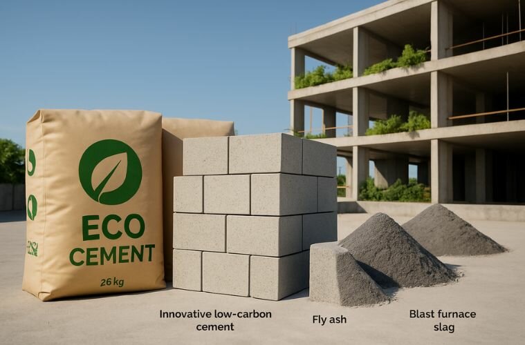E_E_Leader's tweet card. Eco-friendly cement market set to grow from $4B in 2025 to $9.6B by 2033, driven by green building demand, policy pressure, and new technologies.