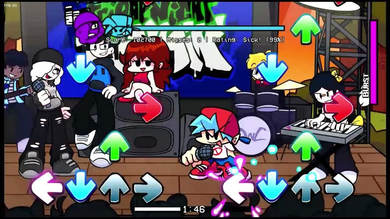 OnCommandRuby's tweet card. FNF - Echoes V2 (FC)