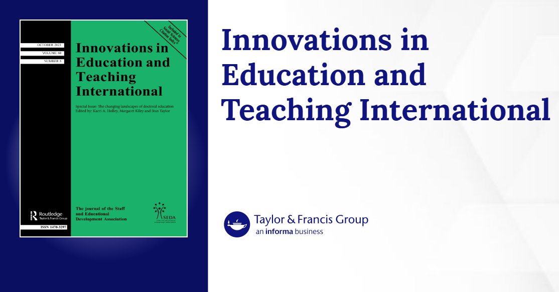 IETI_Journal's tweet card. The study of self-regulation of learning has seen a notable increase in recent years, largely due to its recognised relationship with the processes of enhancing autonomous learning and academic suc...
