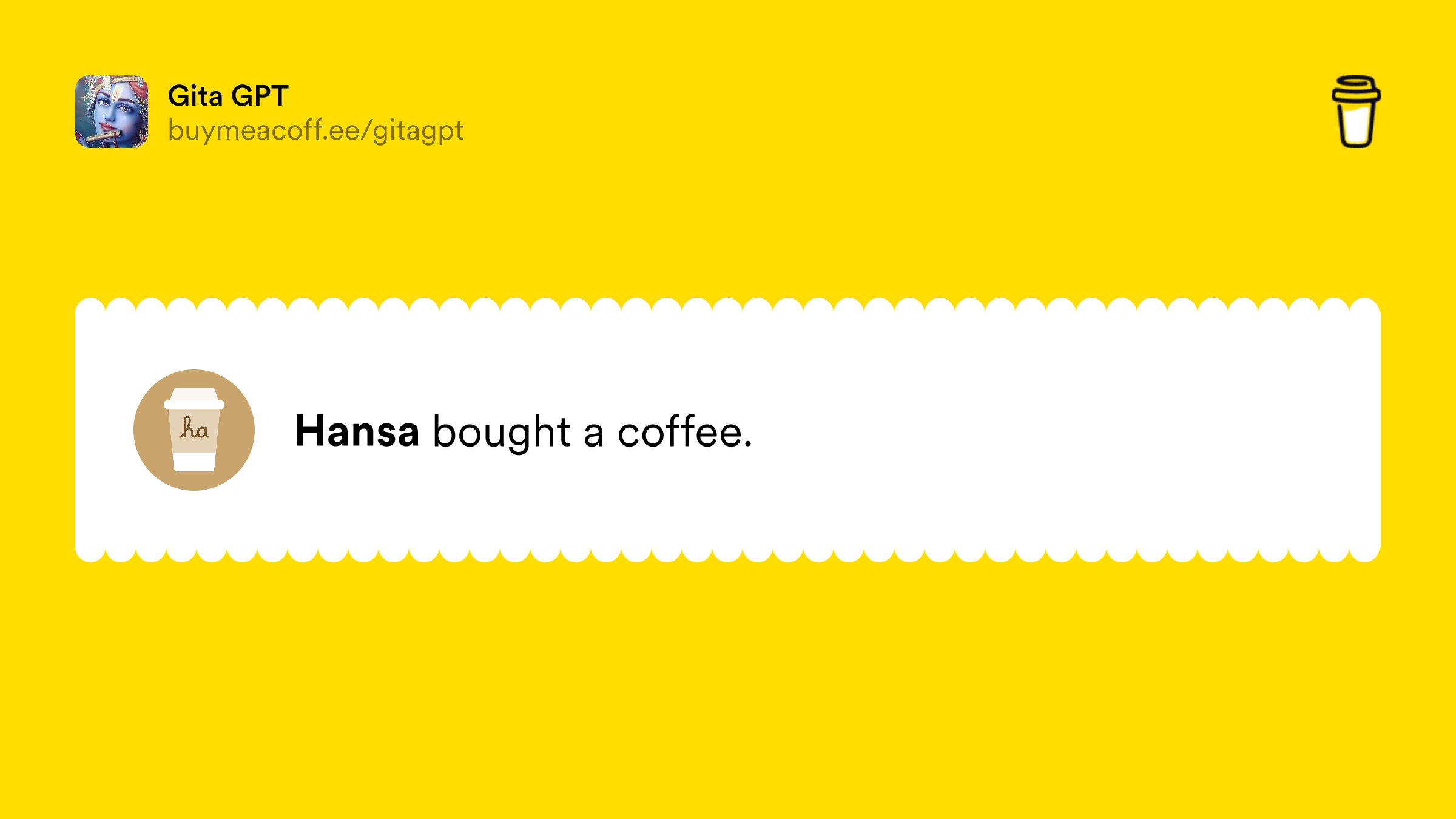 gitagpt's tweet card. Hey 👋 We are the developers for GitaGPT. The money you donate will help keep our servers running.If you have any feedback please send it our way at admin@gitagpt.org.Thank you!