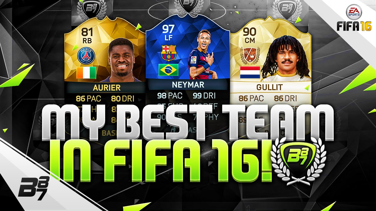 bateson87's tweet card. MY BEST TEAM IN FIFA! w/ TOTY NEYMAR AND GULLIT! | FIFA 16