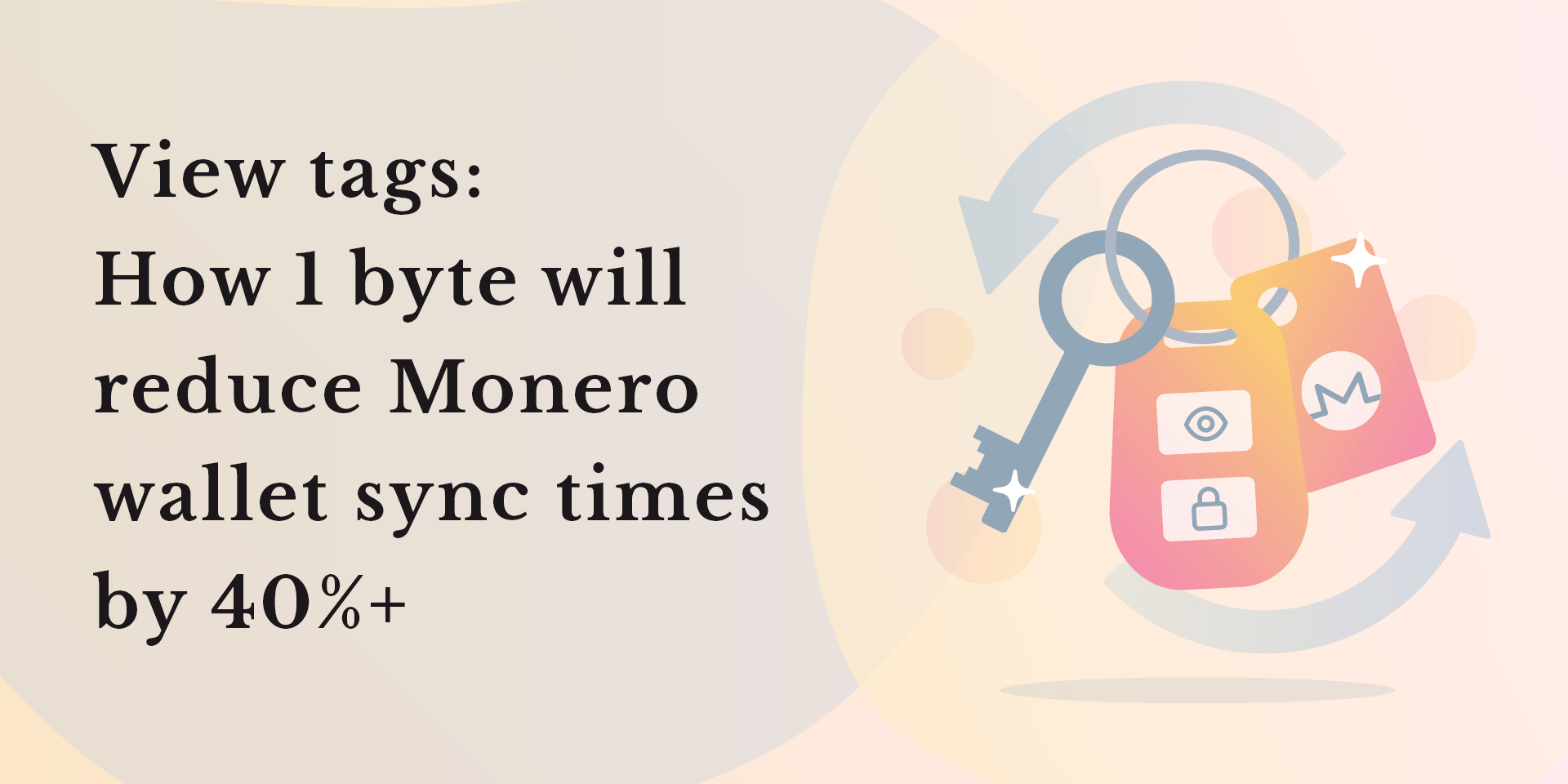 monero's tweet card. One of the most common complaints about Monero is wallet sync times - today we talk about a brilliant way the devs have found to reduce it.