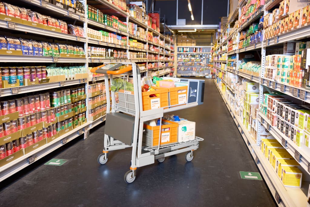 RetailOptimiser's tweet card. Following a trial, Colruyt customers can now use the self-scanning shopping trolley developed by Colruyt Group and Expresso.