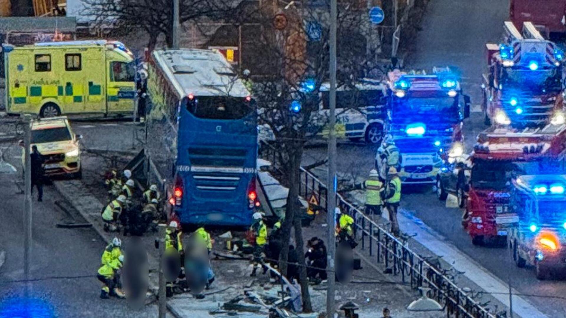 TheSunUS's tweet card. A BUS has crashed into a bus shelter central Stockholm with several confirmed fatalities and even more serious injuries. Police have described the situation as a “serious incident,” with the cause …