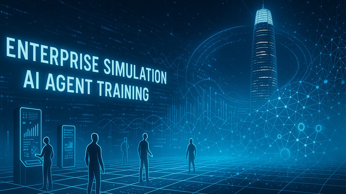 salesforcedevop's tweet card. Salesforce unveils eVerse, an enterprise AI simulation framework for training and stress-testing agents through synthetic data and RLHF.