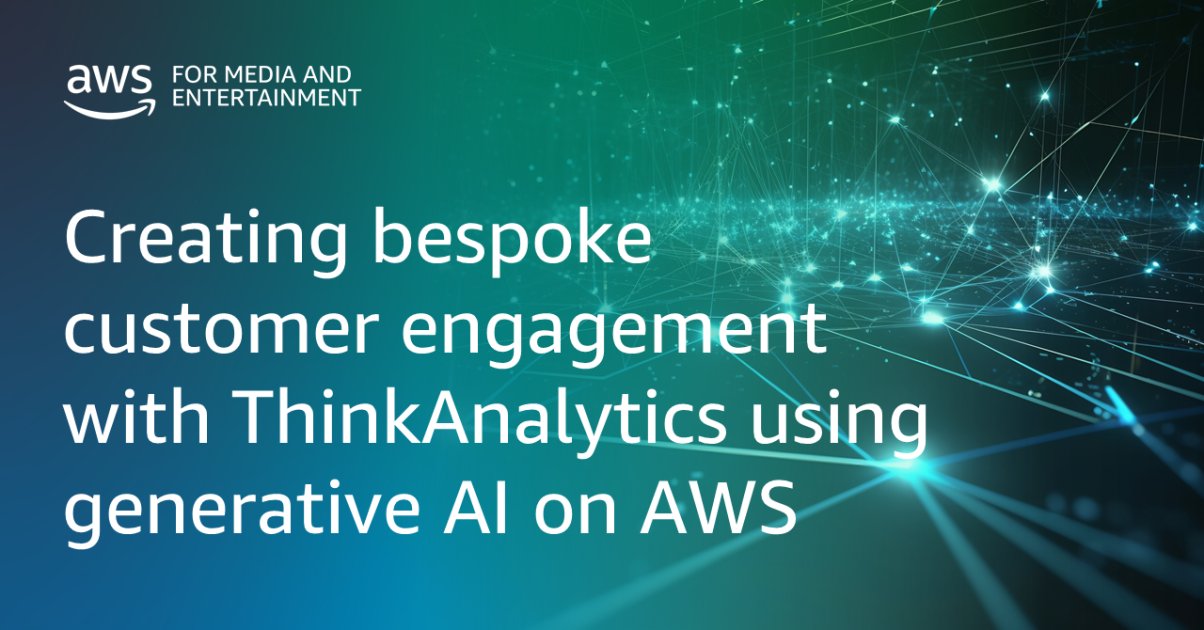 thinkanalytics's tweet card. This blog was co-authored by Peter Docherty, Founder and Chief Technology Officer, ThinkAnalytics. ThinkAnalytics is an AWS ISV partner specializing in personalized content discovery, metadata,...