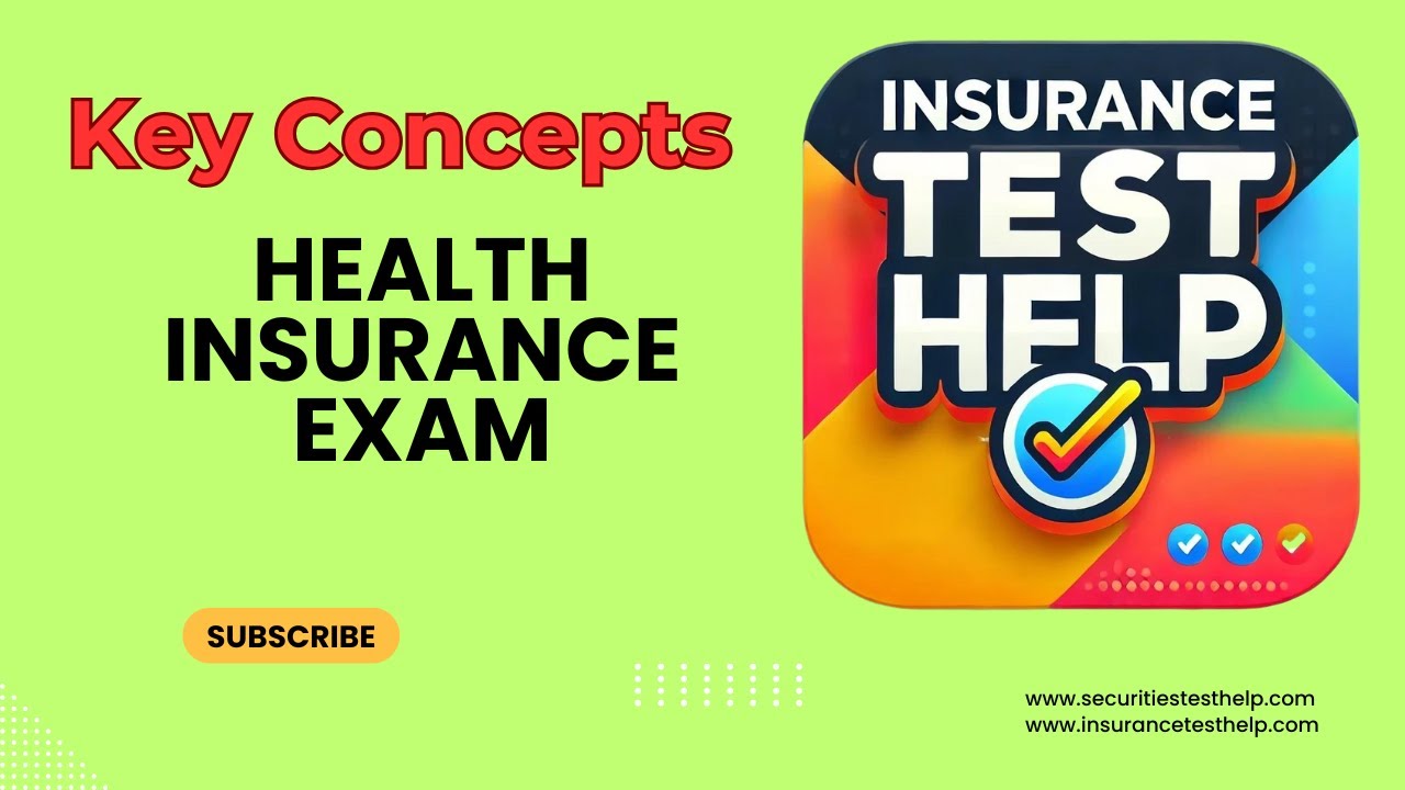 InsurTestHelp's tweet card. Health Insurance Exam - Key Concepts