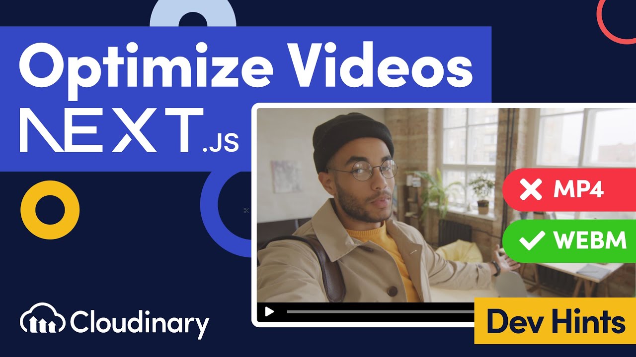 cloudinary's tweet card. Optimize Videos in Next.js with Next Cloudinary - Dev Hints