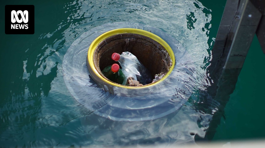Innodesigndev's tweet card. A unique floating rubbish bin, which effectively acts as a vacuum cleaner for the ocean, is being put to good use in waters off WA for the first time.