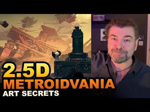 TrentKaniuga's tweet card. The SECRET to Making 2.5D Art in Games #silksong #twilightmonk