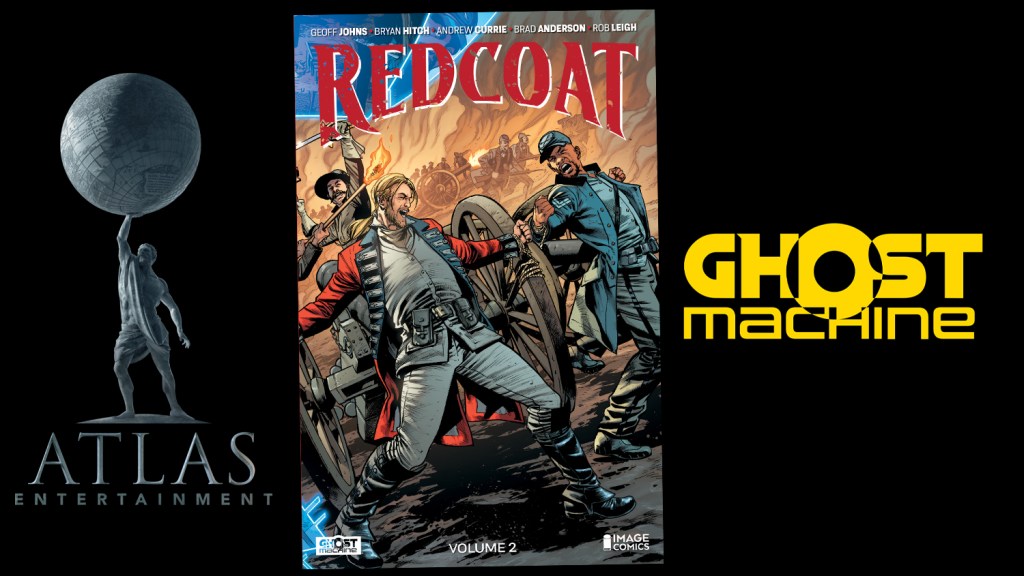 ImageComics's tweet card. Atlas Entertainment & Ghost Machine Set Film Deal For Geoff Johns' Comic Book Series 'Redcoat'