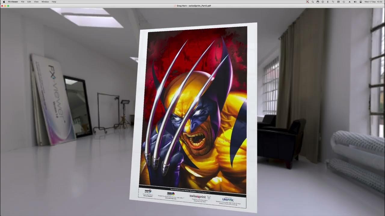 ColorLogicInc's tweet card. Greg Horn Art — swissQprint — Printing United