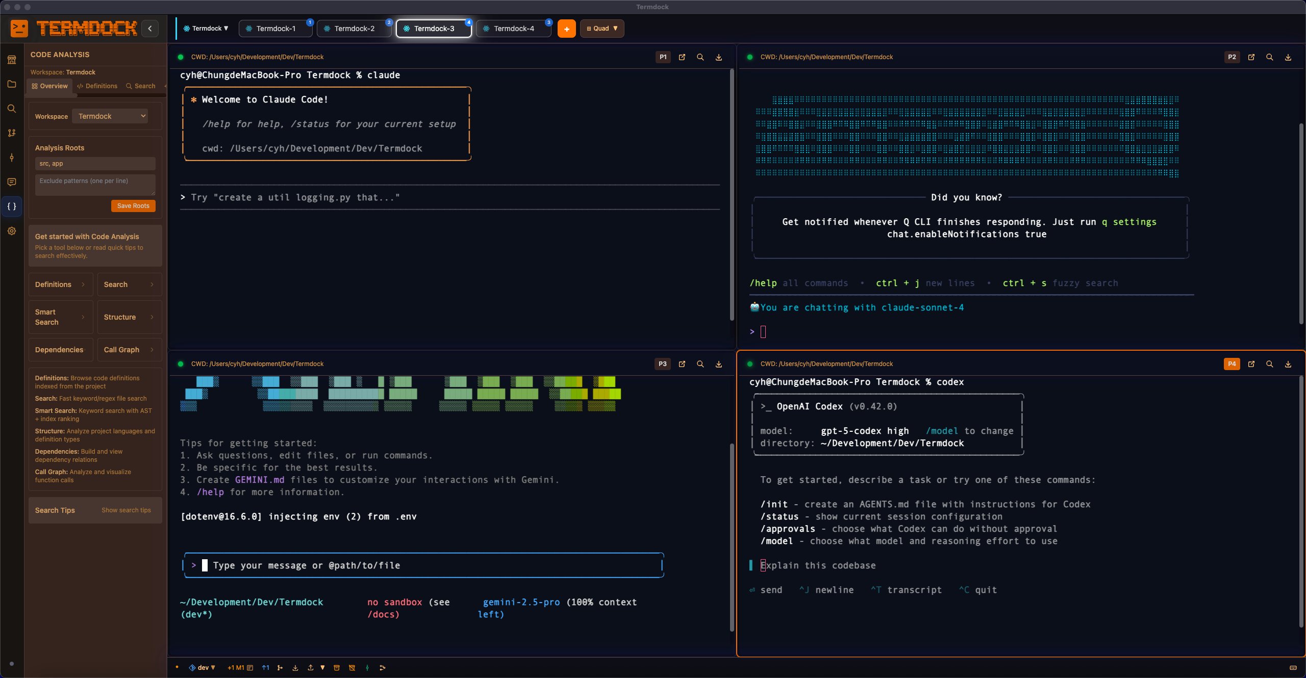 cristopher_devs's tweet card. The only terminal supporting drag-drop to curl/ffmpeg/git + 10+ workspaces with independent Git. Built-in Monaco, Git Blame, AST. Zero plugins.