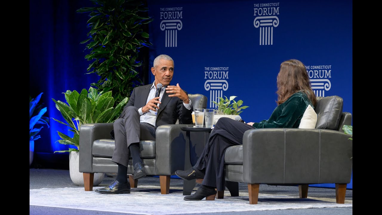 ShuyuLin_n's tweet card. President Barack Obama in Conversation with Heather Cox Richardson |...