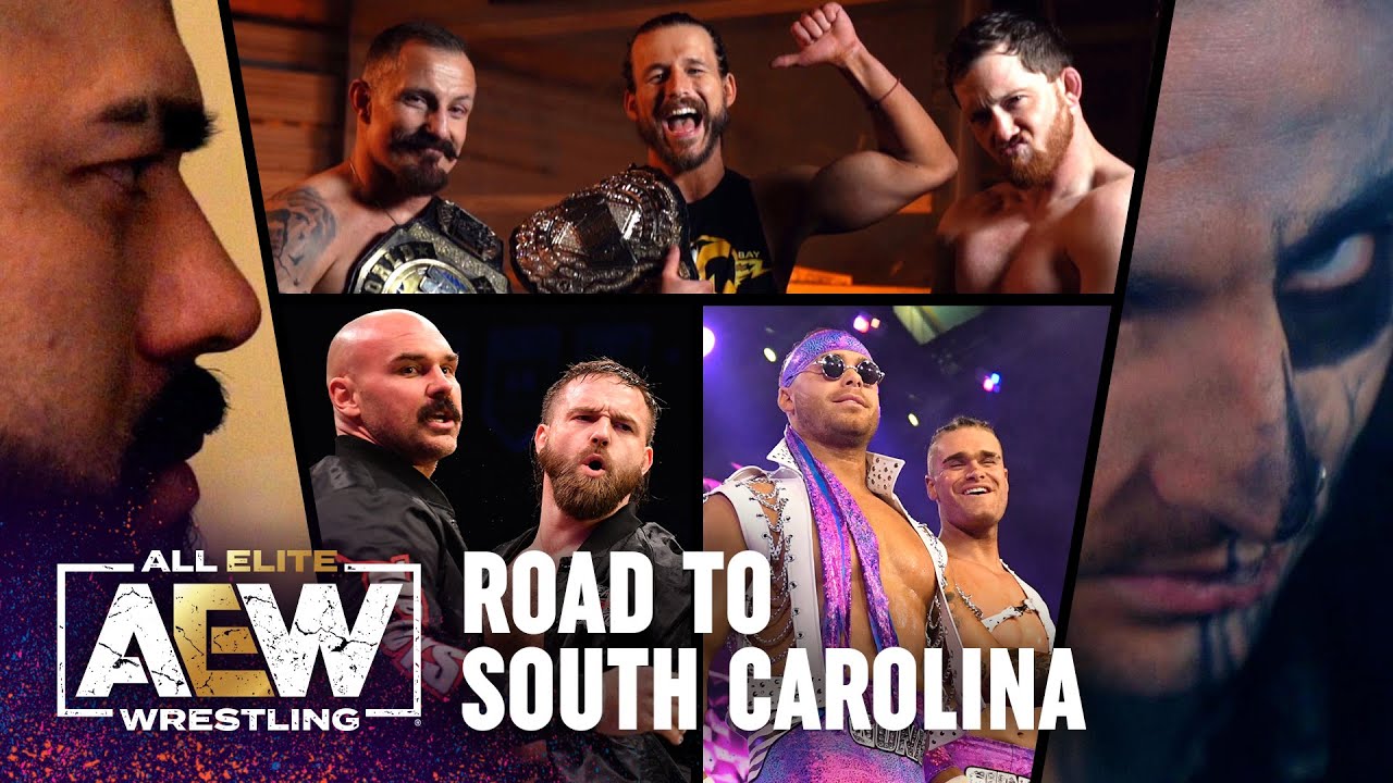 HelpfulSFAdmin's tweet card. Darby v Andrade + FTR v Gunn Club + Cole & reDRagon's Title Heist |...