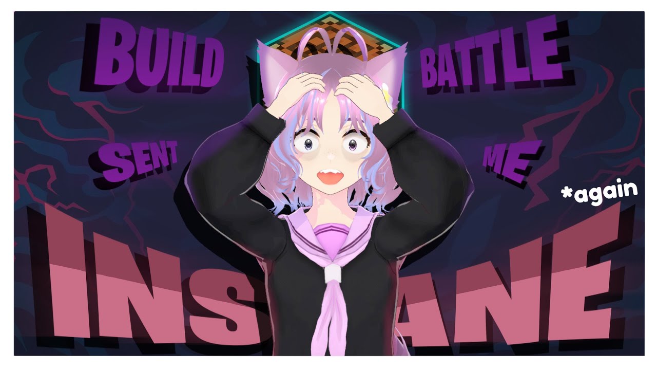 JazzTheFemboy's tweet card. MINECRAFT Build Battle Sent Me INSANE