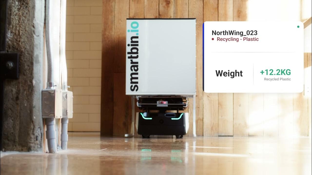 Smartbin_'s tweet card. Smartbin.io - The Trash Bin Collecting Robot (Wall-e in real life)