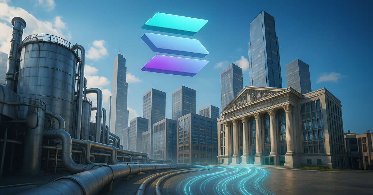 Liam_OWM's tweet card. Solana's low latency and high performance attract Wall Street attention amid institutional tokenization efforts.