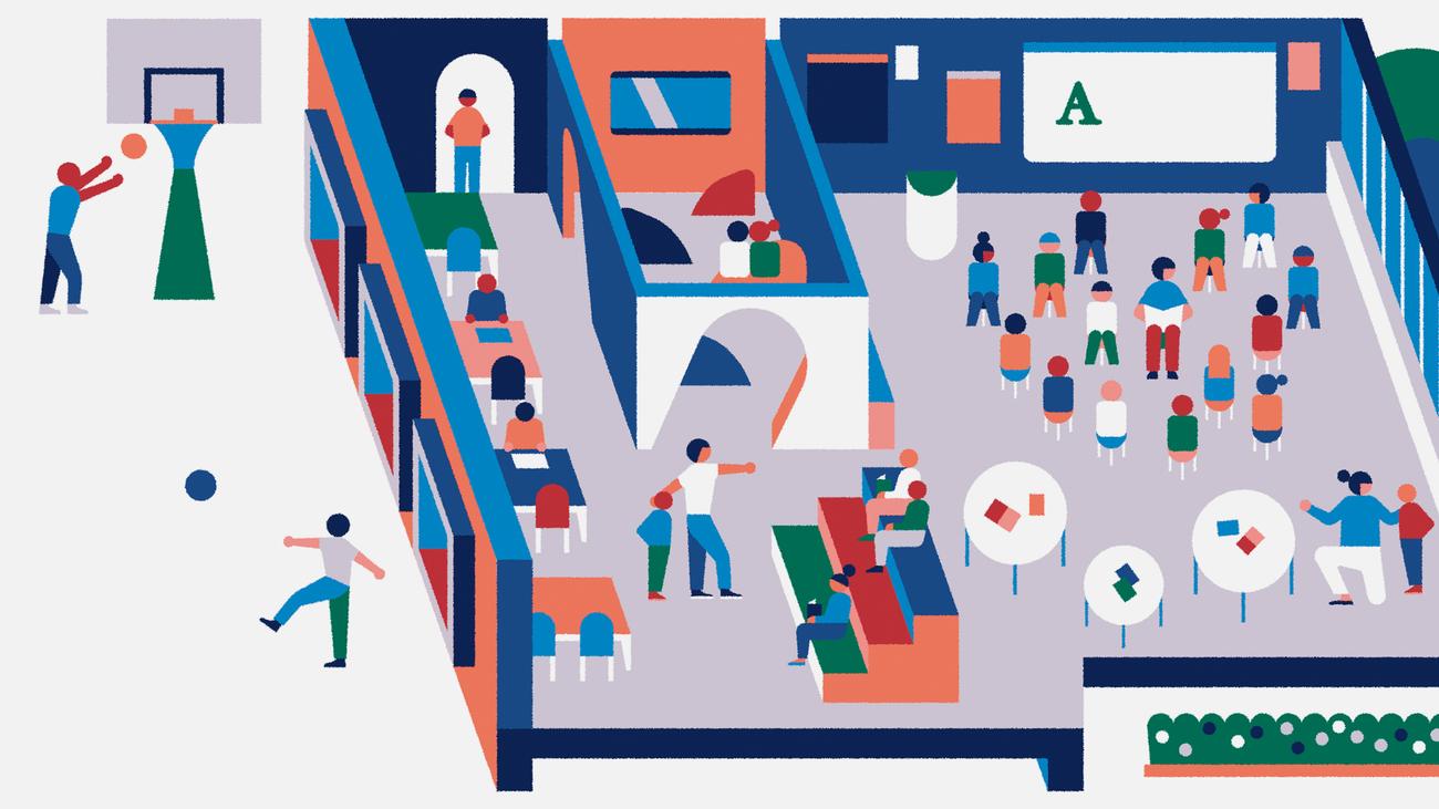 cervus's tweet card. Die Forschung hat gezeigt, wie groß der Einfluss der Schulgebäude auf das Lernen ist. Eine Schule ohne Klassenzimmer und Türen? Ein Hamburger Gymnasium wagt einen Neubau