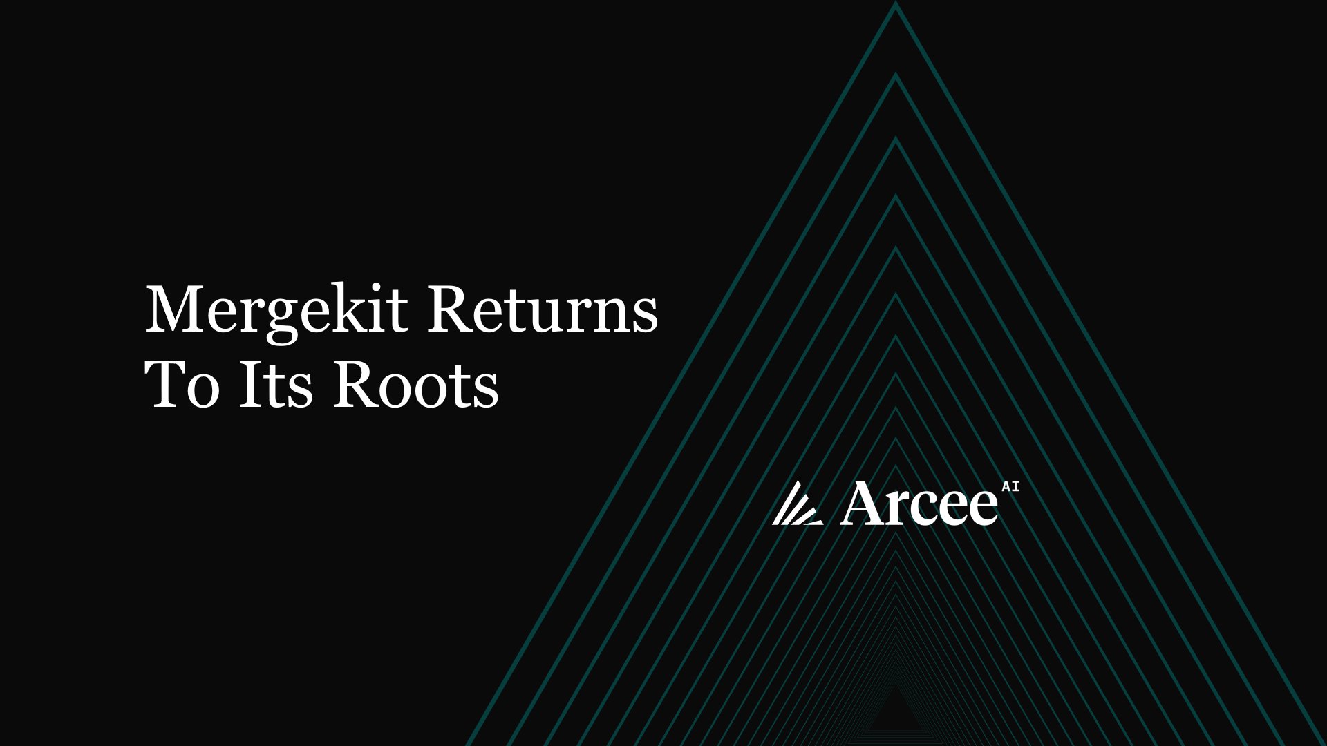 arcee_ai's tweet card. Effective Friday, October 31, 2025, we are returning Mergekit to the GNU Lesser General Public License v3.