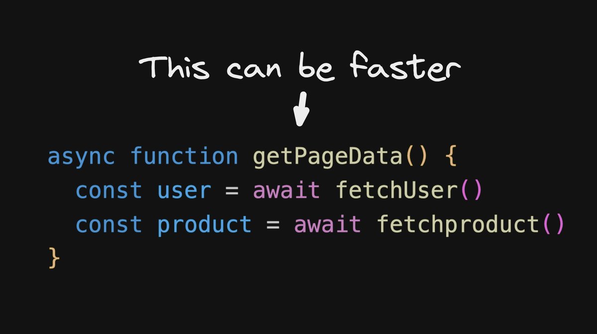 AjayTheWizard's tweet card. Promises in JavaScript are powerful, and even more so when you realize the concurrent possibilities they unlock as well.