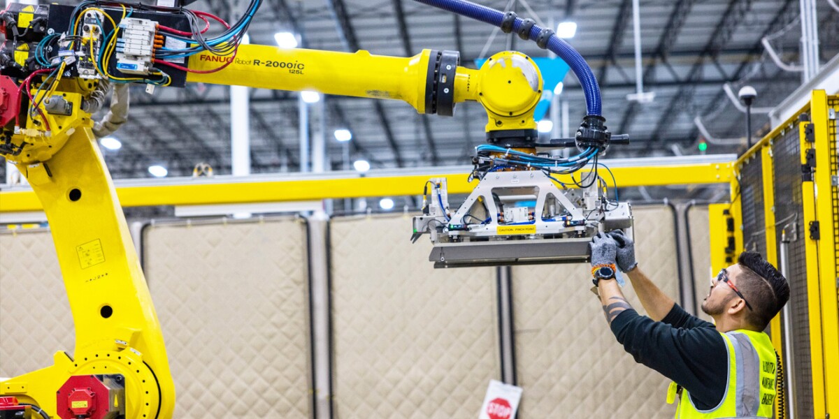 TechEdProducts's tweet card. Upskilling program provides training in mechatronics and robotics—for careers in robotics—with hourly wages up to nearly 40% higher for employees upon completion.