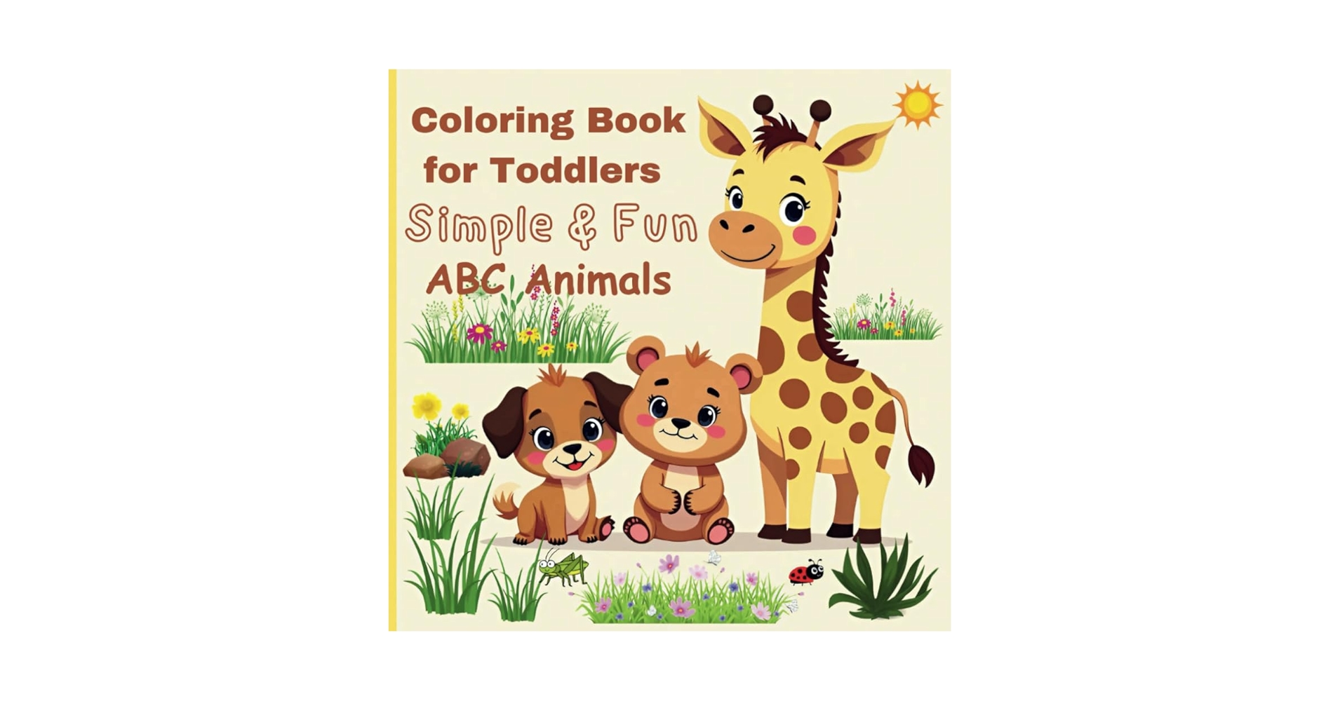 anaflaviarvj's tweet card. Simple and Fun Coloring Book for Toddlers: Big Cute Simple and Fun ABC Animals Alphabet Learning...