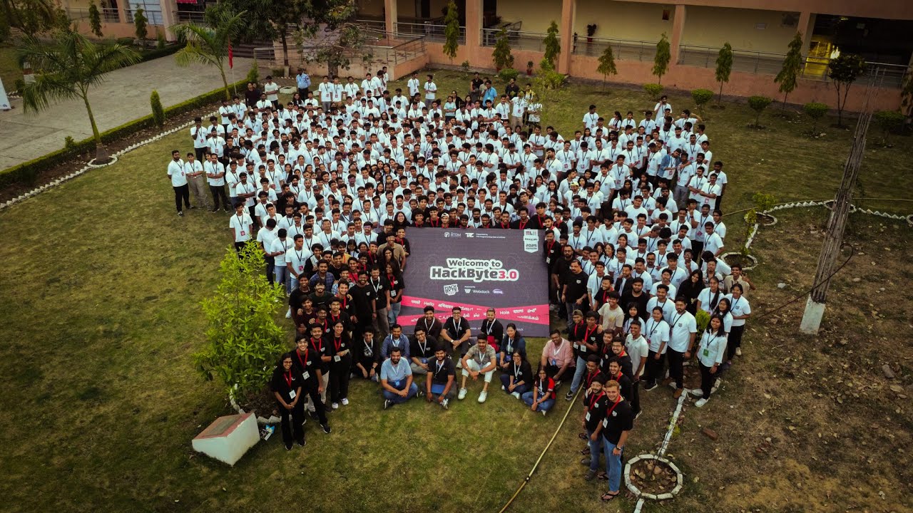 HackbyteTPC's tweet card. HackByte 3.0 | Official Aftermovie