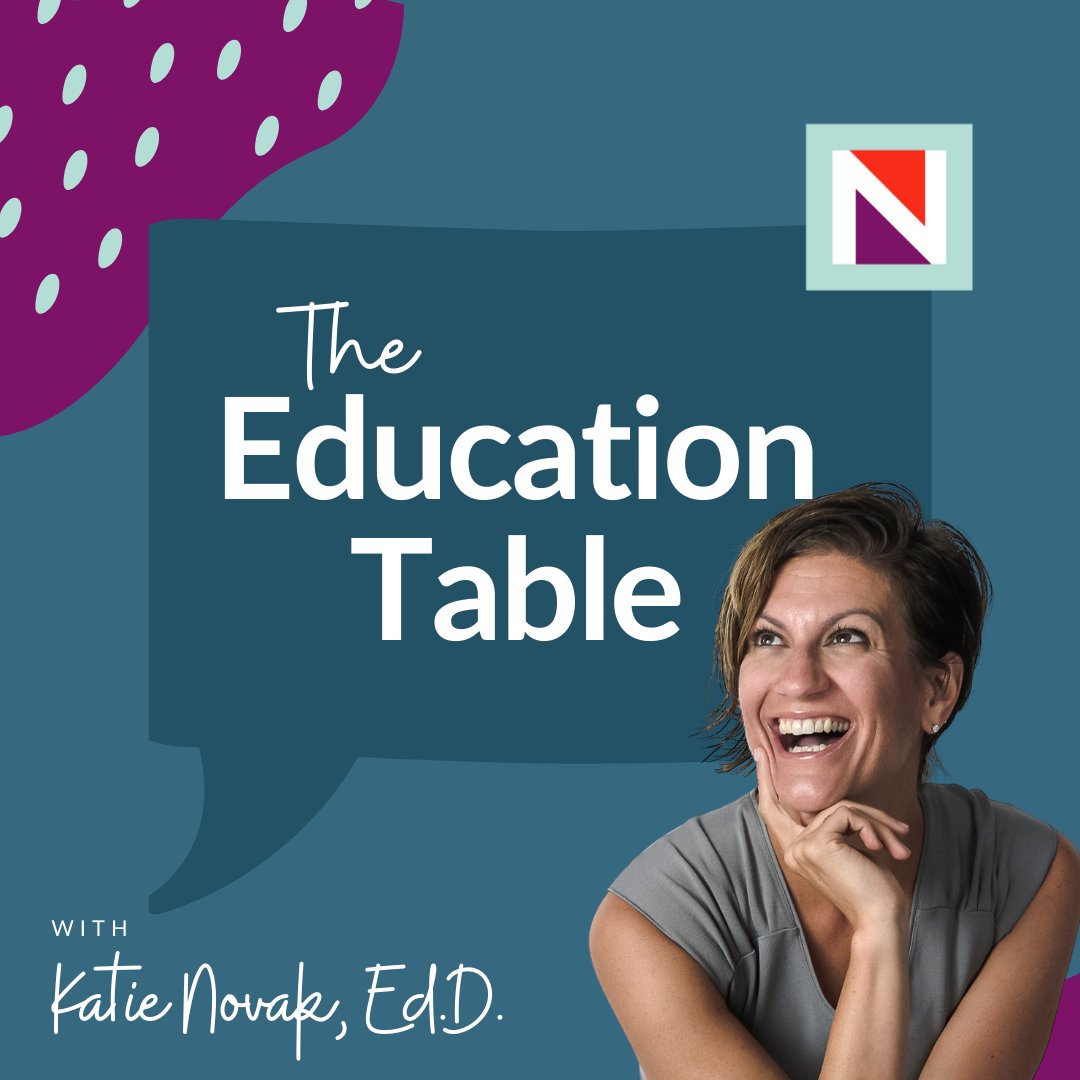 KatieNovakUDL's tweet card. Transform education with Katie Novak on The Education Table Podcast. Join the movement for inclusive and innovative education in 10 minutes or less.