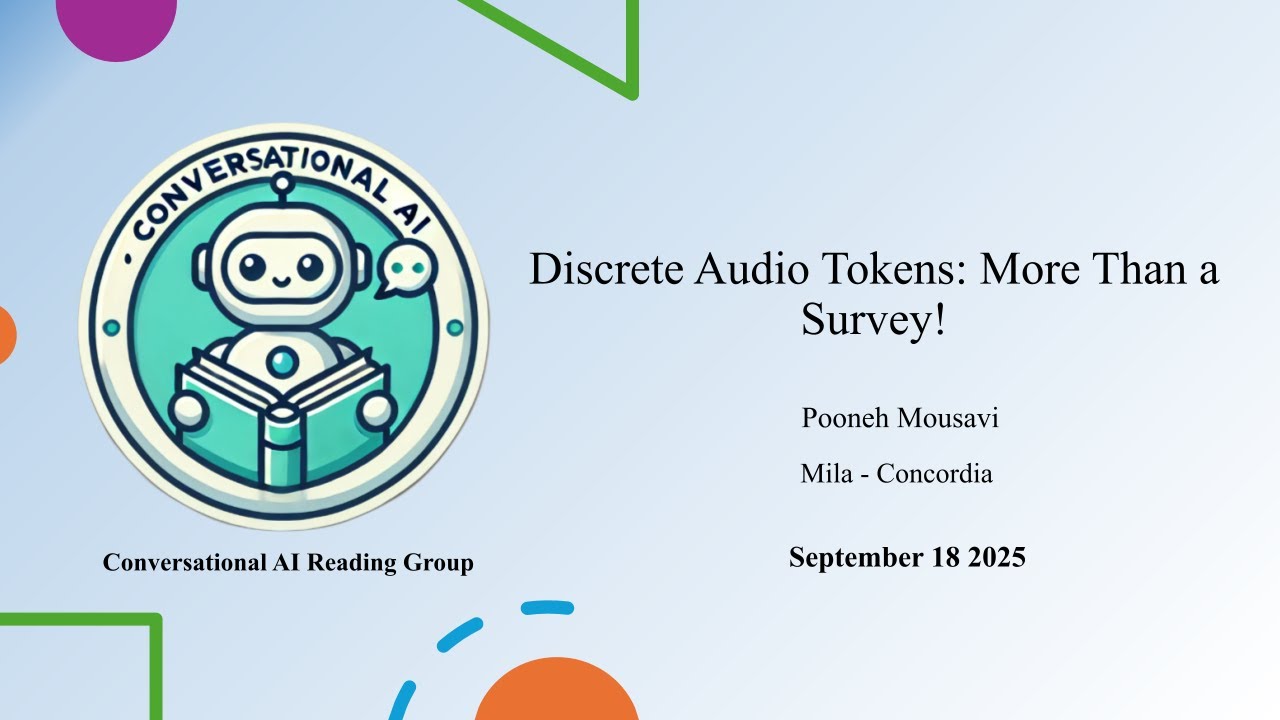 MousaviPooneh's tweet card. Discrete Audio Tokens: More Than a Survey! - Pooneh Mousavi