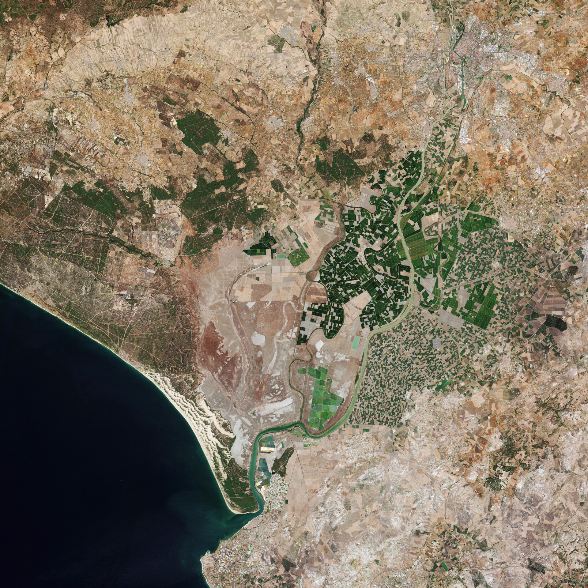 langdev2024's tweet card. Seville from Copernicus Sentinel-2C