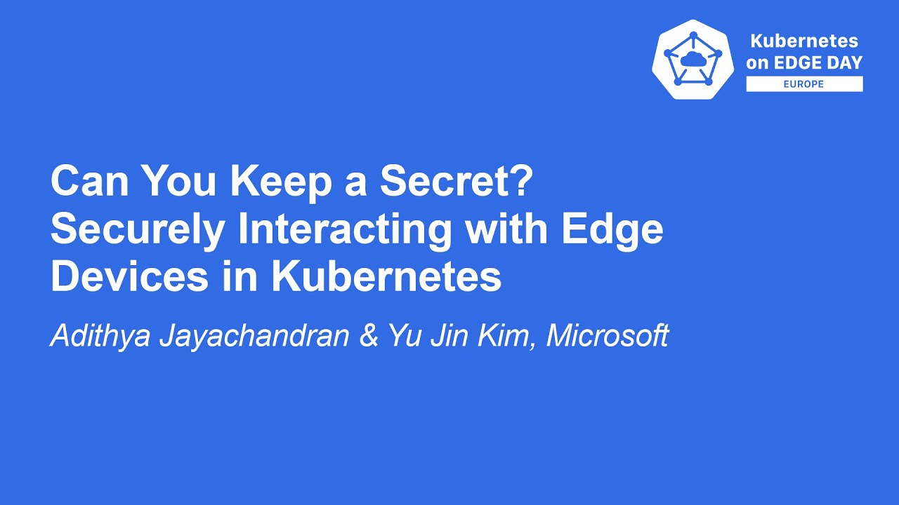 ProjectAkri's tweet card. Can You Keep a Secret? Securely Interacting with Edge Devices i......