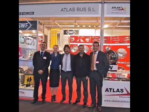 ATLASBUS's tweet card. "Somos actitud"