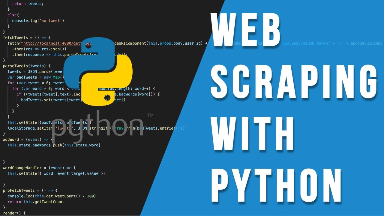 DevsTechHub's tweet card. Web Scraping with Python (Extract Data from Websites) BeautifulSoup...