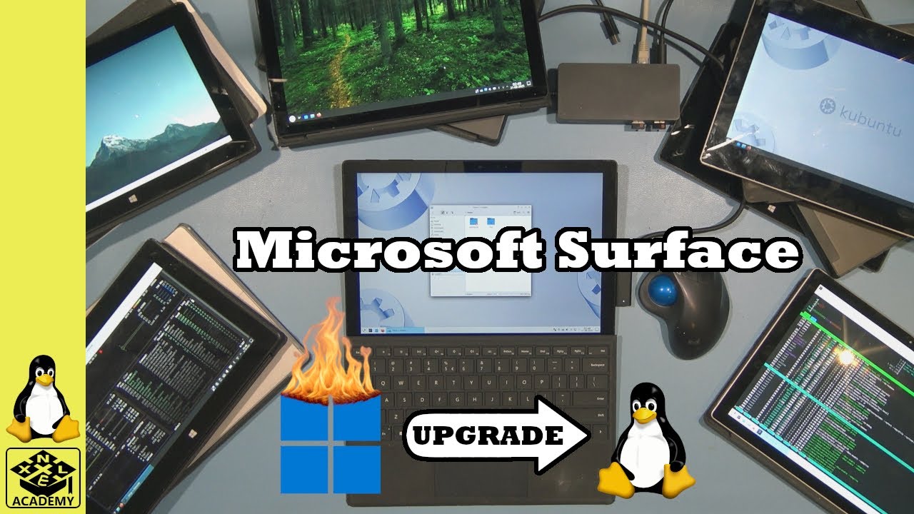 XNLFutureTech's tweet card. Installing Linux on Surface Pro 2, Pro 3, Pro 4 and Pro 7