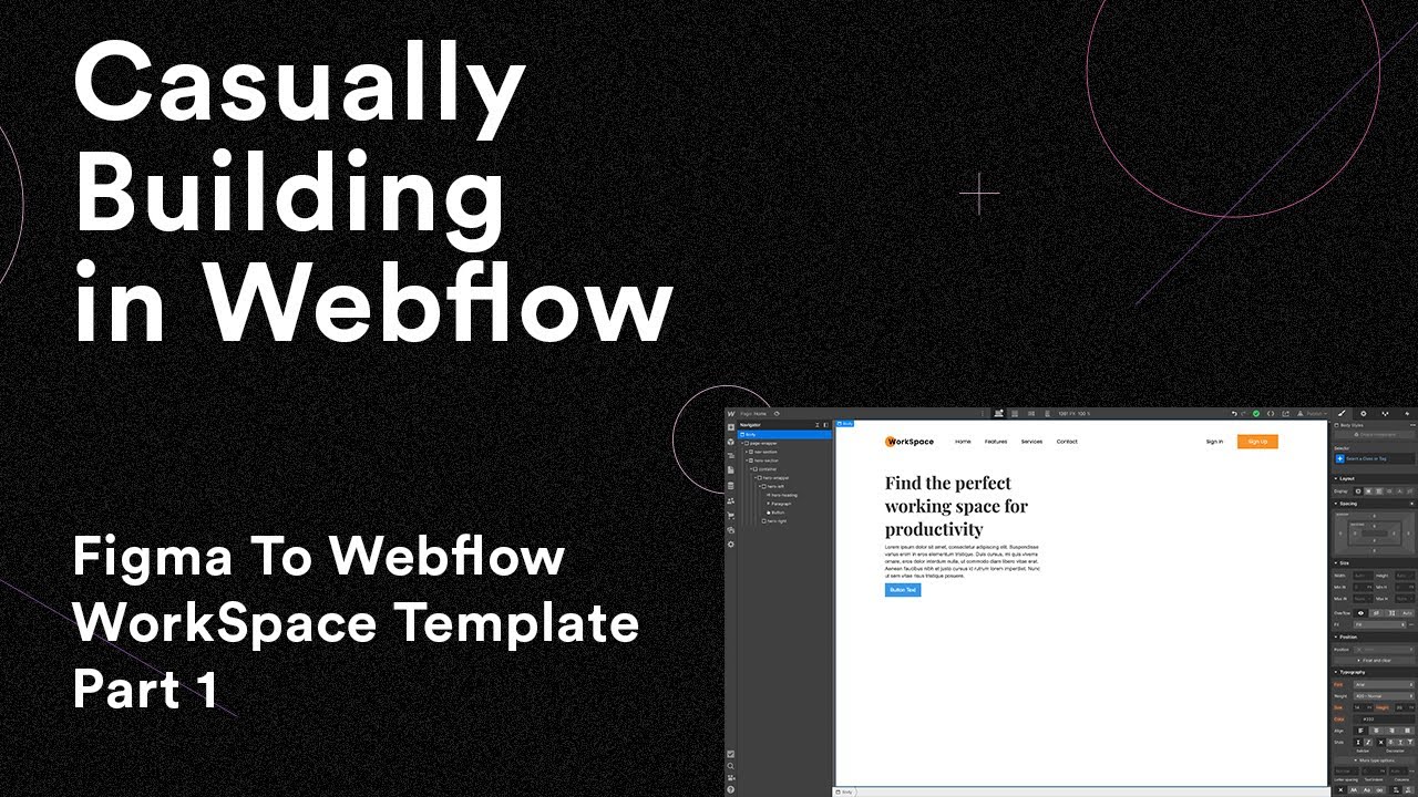 webdevforyou's tweet card. Casually Building in Webflow | Figma To Webflow | WorkSpace Template...