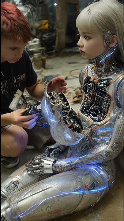 boominatidrip's tweet card. Young Genius Builds a Lifelike Robot 🤖✨ | #FutureTech #RobotCreation...