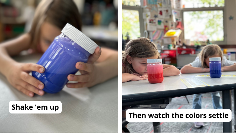 WeAreTeachers's tweet card. A science experiment and calming tool all in one.