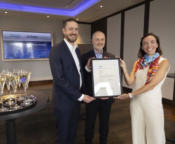 robbanassafina's tweet card. OceanWings’ automated wingsail propulsion system has received a Type Approval Design Certificate (TADC) from DNV, confirming its compliance with strict…