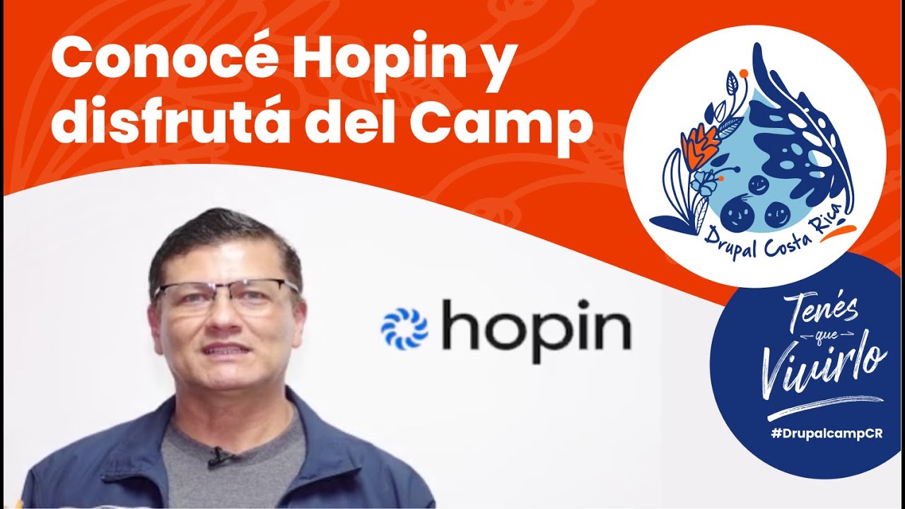 drupalcr's tweet card. Drupal Camp Costa Rica: Conocé la plataforma Hopin