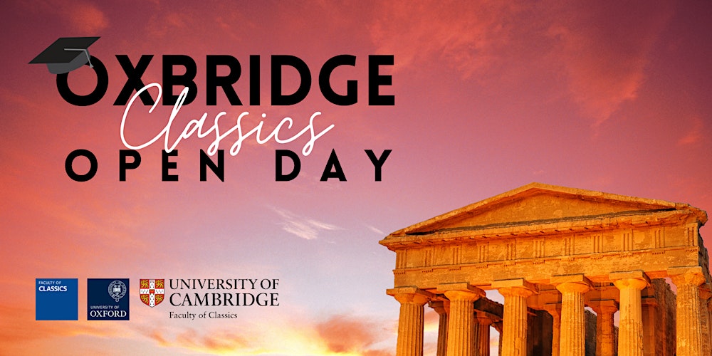 classicsforall's tweet card. The 2022 Oxbridge Classics Open Day is a chance to find out more about applying to study Classics at Oxford and Cambridge